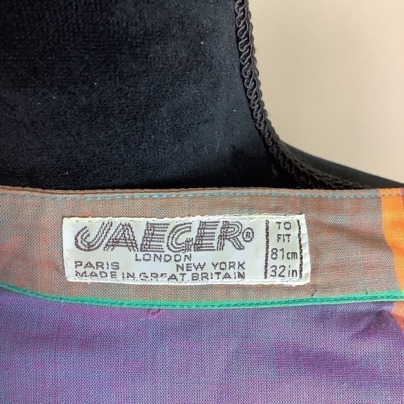 VINTAGE JAEGER VIBRANT PLAID SHORT SLEEVES SHIRT - Picture 7 of 11